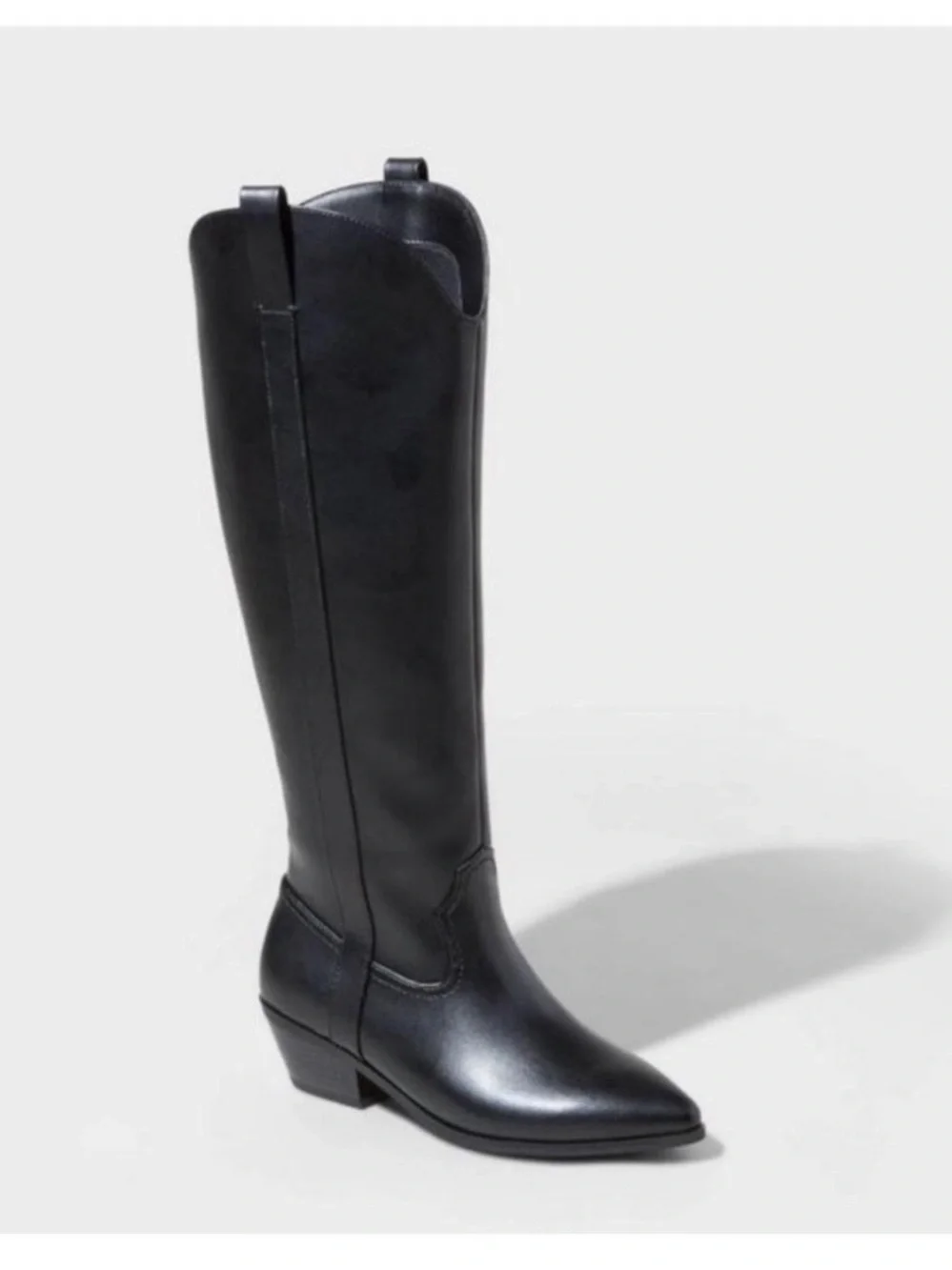 Universal Thread Sadie Black Western Cowboy Knee-High Boots Women’s 6.5